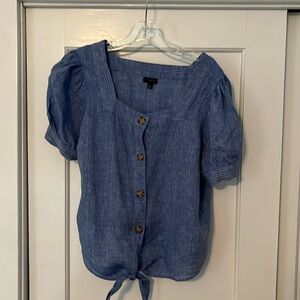 Talbots linen petite large top